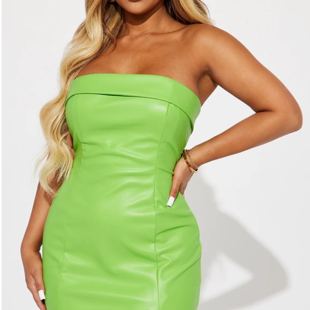 Fashion Nova - Work It Babe Green Mini Dress NWT